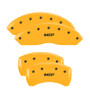 MGP 22110SMGPYL - 4 Caliper Covers Engraved Front & Rear  Yellow Finish Black Characters 2008 BMW Z4