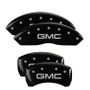 MGP 34212SGMCBK - 4 Caliper Covers Engraved Front & Rear GMC Black Finish Silver Char 2019 GMC Arcadia