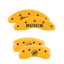 MGP 49009SBSHYL - 4 Caliper Covers Engraved Front Buick Rear Yellow Finish Black Char 1998 Buick Regal