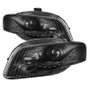 Spyder 9036071 - xTune Audi A4 06-08 Projector Headlights - Halogen Model Only - DRL LED - Black PRO-JH-AA406-DRL-BK