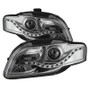 Spyder 9036088 - xTune Audi A4 06-08 Projector Headlights - Halogen Model Only - DRL LED - Chrome PRO-JH-AA406-DRL-C