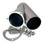 QTP 10400 - 4in Weld-On QTEC Exhaust Cutout Y-Pipe