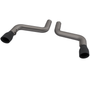 QTP 700116B - 16-18 Chevrolet Camaro SS 6.2L 304SS Eliminator Muffler Delete Axle Back Exhaust w/4.5in Blk Tip