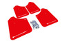 Rally Armor MF1-UR-RD/WH - 02-07 Subaru WRX/STI/RS/2.5i (Wagons Req. Mod.) Red UR Mud Flap w/ White Logo