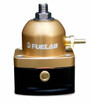 Fuelab 51506-5-L-L - Universal CARB Adjustable Fuel Pressure Regulator Large Seat 1-3 psi 2  -6AN Inlets 1  -6AN Return Gold