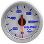 AutoMeter 9152-UL - Airdrive 2-1/6in Oil Pressure Gauge 0-100 PSI - Silver