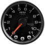 AutoMeter P33632 - Spek-Pro Gauge Tach 2 1/16in 11K Rpm W/ Shift Light & Peak Mem Blk/Blk