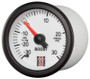 AutoMeter ST3162 - Stack 52mm -30INHG to +30 PSI (Incl T-Fitting) Mechanical Boost Pressure Gauge - White