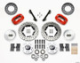 Wilwood 140-11007-DR - Forged Dynalite Front Kit 11.00in Drilled Red 70-78 Camaro