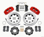 Wilwood 140-12767-DR - Dynapro 6 Front Hat Kit 12.19in Drilled Red 2012 Fiat 500 w/ Lines