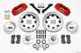Wilwood 140-12836-DR - Dynapro 6 Front Hub Kit 12.19in Drilled Red 79-81 Camaro