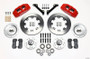 Wilwood 140-12836-R - Dynapro 6 Front Hub Kit 12.19in Drilled Red 79-81 Camaro