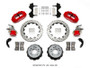 Wilwood 140-14262-DR - Narrow Superlite 4R / MC4 Rear Kit 12.88 Drilled Red Currie Pro-Tour Unit Bearing Floater