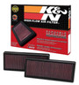 K&N 33-2474 - Replacement Air Filter 12.563in O/S Length x 5.25in O/S Width x 1.625in H (Inc 2 Filters)