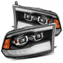 AlphaRex 880597 - 09-18 Dodge Ram 1500HD PRO-Series Projector Headlights Plank Style Black w/Seq Signal/DRL
