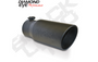 Diamond Eye 5612BRA-DEBK - Exhaust Pipe Tip 5 Inch Inlet X 6 Inch Outlet X 12 Inch Rolled Angle Stainless Black Exhaust Tip
