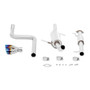 Mishimoto MMEXH-FIST-14RBT - 14-16 Ford Fiesta ST 1.6L 2.5in Stainless Steel Resonated Cat-Back Exhaust w/ Burnt Ti