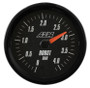 AEM 30-5137M - Analog Style Boost Metric Gauge, 0-4.1BAR, incl blk and wht faces, blk and silvr bezels