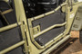 Rugged Ridge 13579.50 - Tube Door Covers Front Pair Black 07-18 Jeep Wrangler JK/JKU