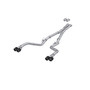 MBRP S71143CF - 15-23 Dodge Challenger T304 Stainless Steel 3 Inch Dual Cat Back Quad Tips with Carbon Fiber Tips (Race Version) Exhaust System
