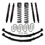 Skyjacker JC3158KSBLT - 3 Inch Suspension Lift System 84-01 Cherokee XJ W/Front Dual Rate Long Travel Coil Springs Rear U-bolts Rear Leaf Springs Front/Rear Black Max Shocks