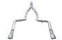 AWE 3015-32112 - 2015+ Dodge Charger 6.4L/6.2L Supercharged Track Edition Exhaust - Chrome Silver Tips