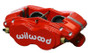 Wilwood 120-13744-RD - Caliper-Forged Dynalite-M-Red 1.75in Pistons .81in Disc