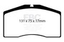 EBC DP8997RP1 - Racing 93-95 Porsche 911 Turbo (964) RP-1 Race Front Brake Pads