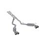 MBRP S5205AL - Cat-Back 2.5 inch Dual Rear Quad Tips Aluminized Steel 20-Up Explorer/Aviator