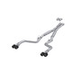 MBRP S71133CF - 15-23 Dodge Challenger T304 Stainless Steel 3 Inch Dual Cat Back Quad Tips with Carbon Fiber Tips (Street Version) Exhaust System