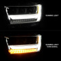 Anzo 111495-L - 19-20 Dodge Ram 1500 Tradesman LED Projector Headlights Plank Style w/Sequential Black (Driver)