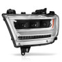 Anzo 111495-L - 19-20 Dodge Ram 1500 Tradesman LED Projector Headlights Plank Style w/Sequential Black (Driver)