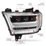 Anzo 111495-L - 19-20 Dodge Ram 1500 Tradesman LED Projector Headlights Plank Style w/Sequential Black (Driver)