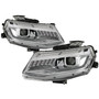 Spyder 5087348 - Chevy Camaro 16-18 Halogen Model Projector Headlights Chrome PRO-YD-CCAM16HALSI-SEQ-C