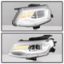 Spyder 5087348 - Chevy Camaro 16-18 Halogen Model Projector Headlights Chrome PRO-YD-CCAM16HALSI-SEQ-C
