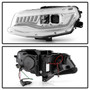 Spyder 5087386 - Chevy Camaro 16-18 (Do Not Fit Halogen) Projector Headlights Chrome PRO-YD-CCAM16HIDSI-SEQ-C