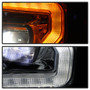 Spyder 5087447 - Ford F-250/F-350/F450 17-18 Full LED Headlights Black PRO-YD-FS17HALAP-SEQ-C
