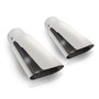 Stainless Works 7090225 - Flat Oval Exhaust Tips 2.25in Inlet (priced per pair)