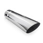 Stainless Works 7031350 - Single Wall Slash Cut Exhaust Tip - 3 1/2in Body 3in ID Inlet