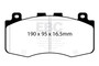 EBC DP42400R - 2018+ Jeep Grand Cherokee Trackhawk Yellowstuff Front Brake Pads