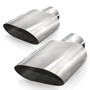 Stainless Works 781300 - Big Oval Exhaust Tips 3in Inlet (priced per pair)