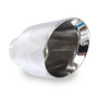 Stainless Works 798300 - Conical Double Wall Slash Cut Exhaust Tip - 4in Body 3in Inlet