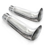 Stainless Works 720250 - Elf Ear Exhaust Tips 2 1/2in Body 2 1/2in ID Inlet