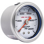 AutoMeter 2183 - AutoGage 1.5in Liquid Filled Mechanical 0-2000 PSI Fuel Pressure Gauge - White