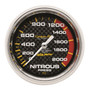 AutoMeter 4828 - Carbon Fiber 66.7mm Mechanical 0-2000 PSI Nitrous Press Gauge
