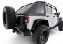 Rampage 88737 - 07-18 Jeep Wrangler JK Unlimited TrailCrawler Rock Slider & Rocker Guard - Black