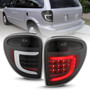 Anzo 311365 - 2004-2007 Dodge  Grand Caravan LED Tail Lights w/ Light Bar Black Housing Clear Lens