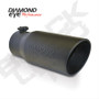 Diamond Eye 4818BRA-DEBK - Exhaust Pipe Tip 4 Inlet X 8 Outlet X 18 Rolled Angle Powdercoat Stainless Exhaust Tip