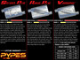 Pypes MVS13 - Street Pro Series Muffler 14 in 2.5 in Offset/Center Hardware Not Incl Natural 409 Stainless Steel  Exhaust