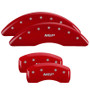 MGP 41110SMGPRD - 17-18 Jaguar F-Pace 4 Caliper Covers Engraved Front & Rear  Red Finish/Silver Characters